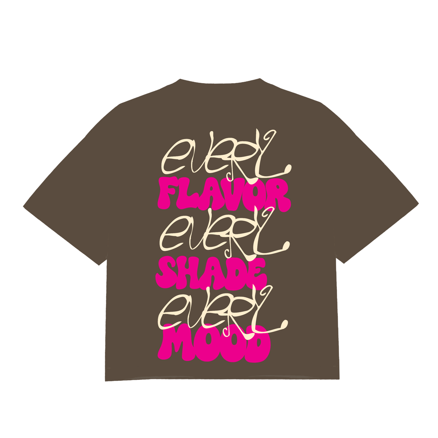 La Crema Original Crop Tee - Brown
