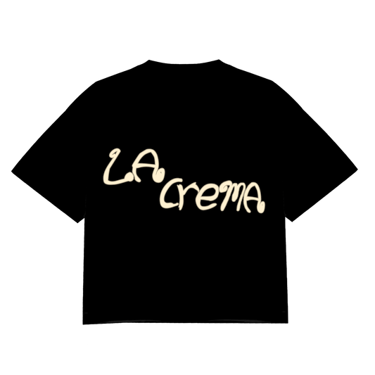 La Crema Original Crop Tee - Black