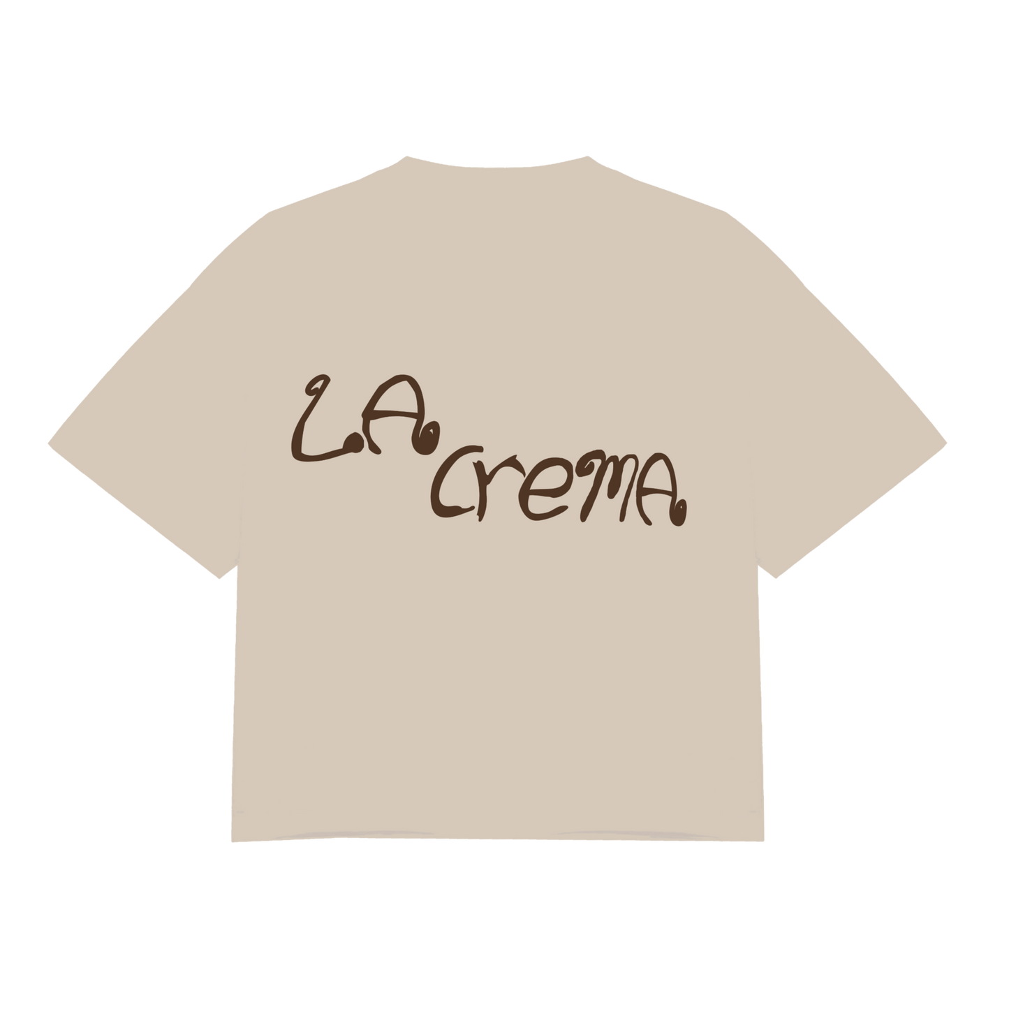 La Crema Original Crop Tee - Beige