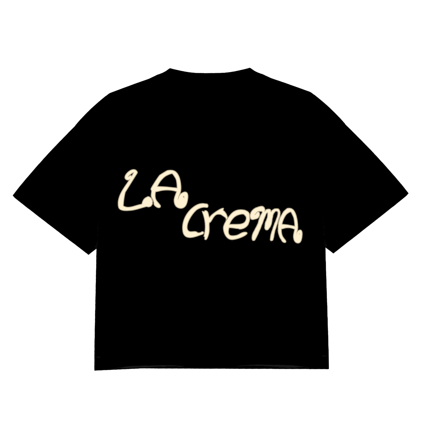 La Crema Original Crop Tee - Black