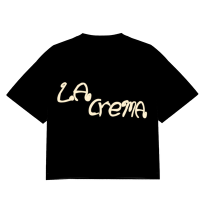 La Crema Original Crop Tee - Black